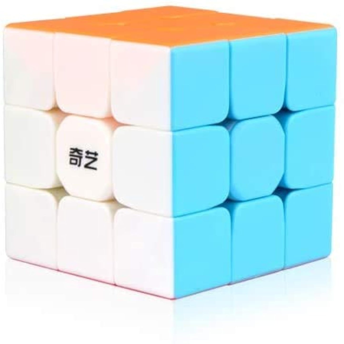 QY Toys Warrior W Speed Cube 3x3 – Stickerless 56mm Magic Puzzle Cube, Educational Toy to Improve Concentration, Standard Edition