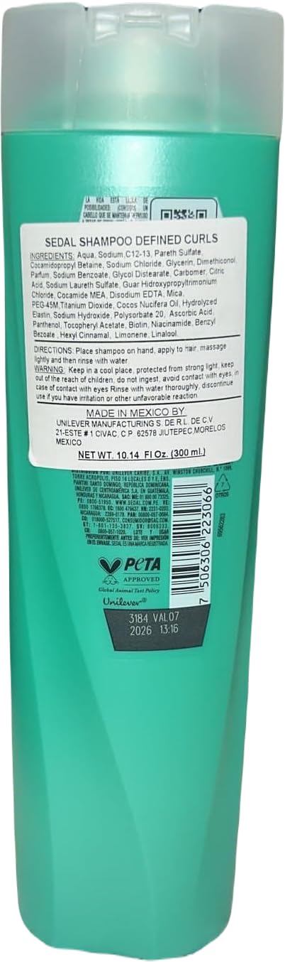 Sedal Rizos Definidos Shampoo 2 en1 340 ml