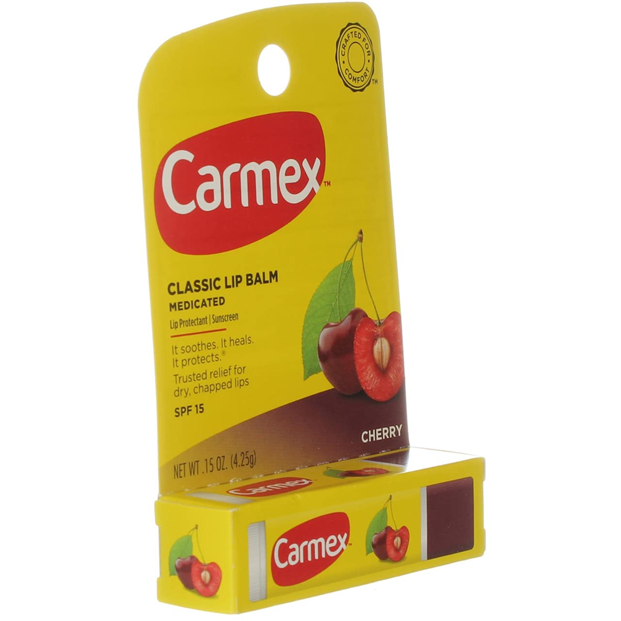 Carmex Cherry Flavor Moisturizing Lip Balm Stick SPF 15 Beauty and Personal Care Carmex