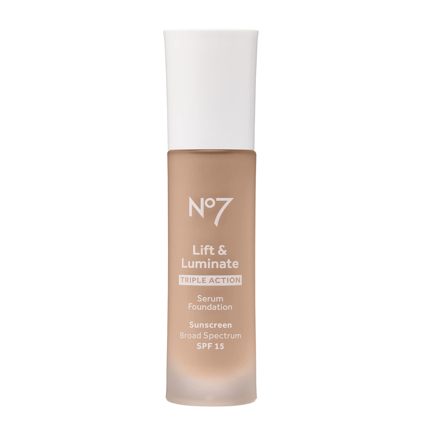 No7 Lift & Luminate Triple Action Serum Foundation - Cool Ivory - Medium-Buildable Coverage Foundation with Light Reflecting Particle & SPF 15 Beauty and Personal Care No7 Default Title