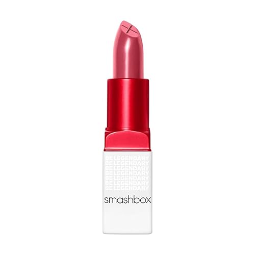 Smashbox Be Legendary Prime & Plush Lipstick | Creamy, Peptide-Infused, Lipstick with Primer for Smooth Color & Moisture Boosting Ceramides, 0.11