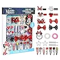 Townley Girl Disney Minnie Mouse Hair Accessories Set for Kids, Perfect for Parties, Sleepovers and Makeovers, Ages 3