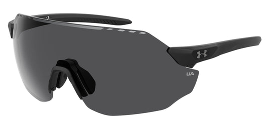 Under Armour UA Halftime Shield Sunglasses, Matte Black Frame w/ Gray Lenses