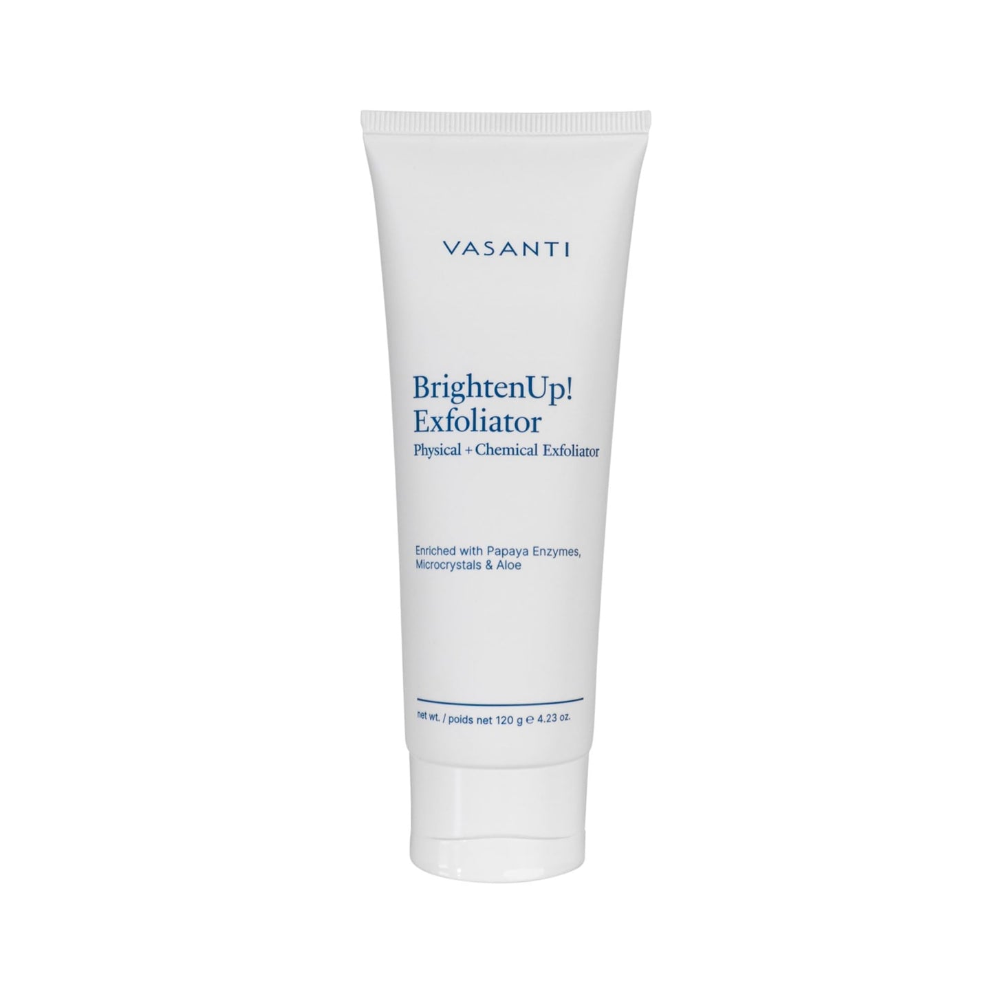 VASANTI Exfoliating Face Wash, Original Size (120g) - Enzymatic Face Rejuvenator which is Enriched with Papaya, Microcrystals, Aloe Vera - Get Healthy