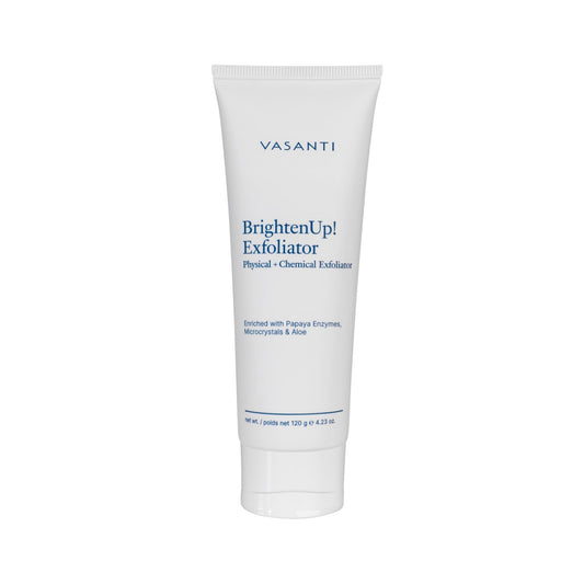 VASANTI Exfoliating Face Wash, Original Size (120g) - Enzymatic Face Rejuvenator which is Enriched with Papaya, Microcrystals, Aloe Vera - Get Healthy