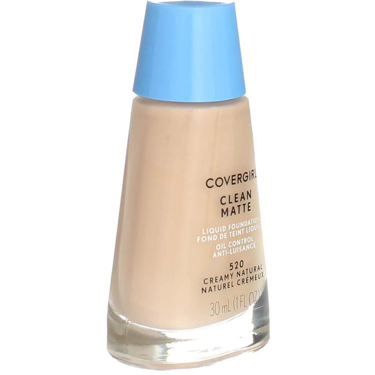 CoverGirl Clean Oil Control Liquid Makeup, Creamy Natural 520 1 fl oz (30 ml)