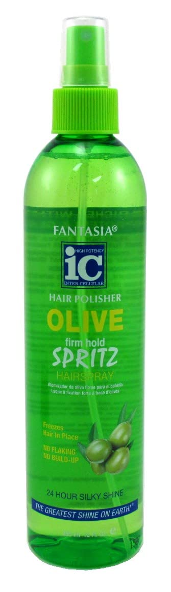Fantasia Spritz Olive Firm Hold 12 Ounce Pump (354ml) (6 Pack)
