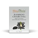 SheaOlein Naturally Essential BAMBOO CHARCOAL Deep Cleanse Detoxifying Soap Bar 5 oz