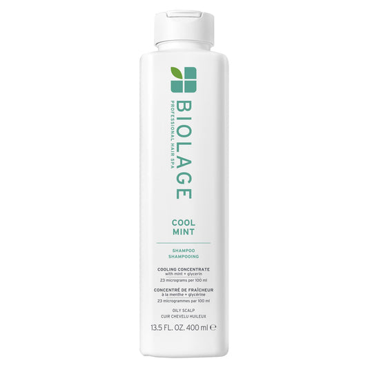 Biolage Cool Mint Shampoo - Balancing Shampoo for Oily Scalp, Gently Cleanses, Refreshes & Helps Balance, Mint & Glycerin, Vegan & Paraben-Free, 13.5