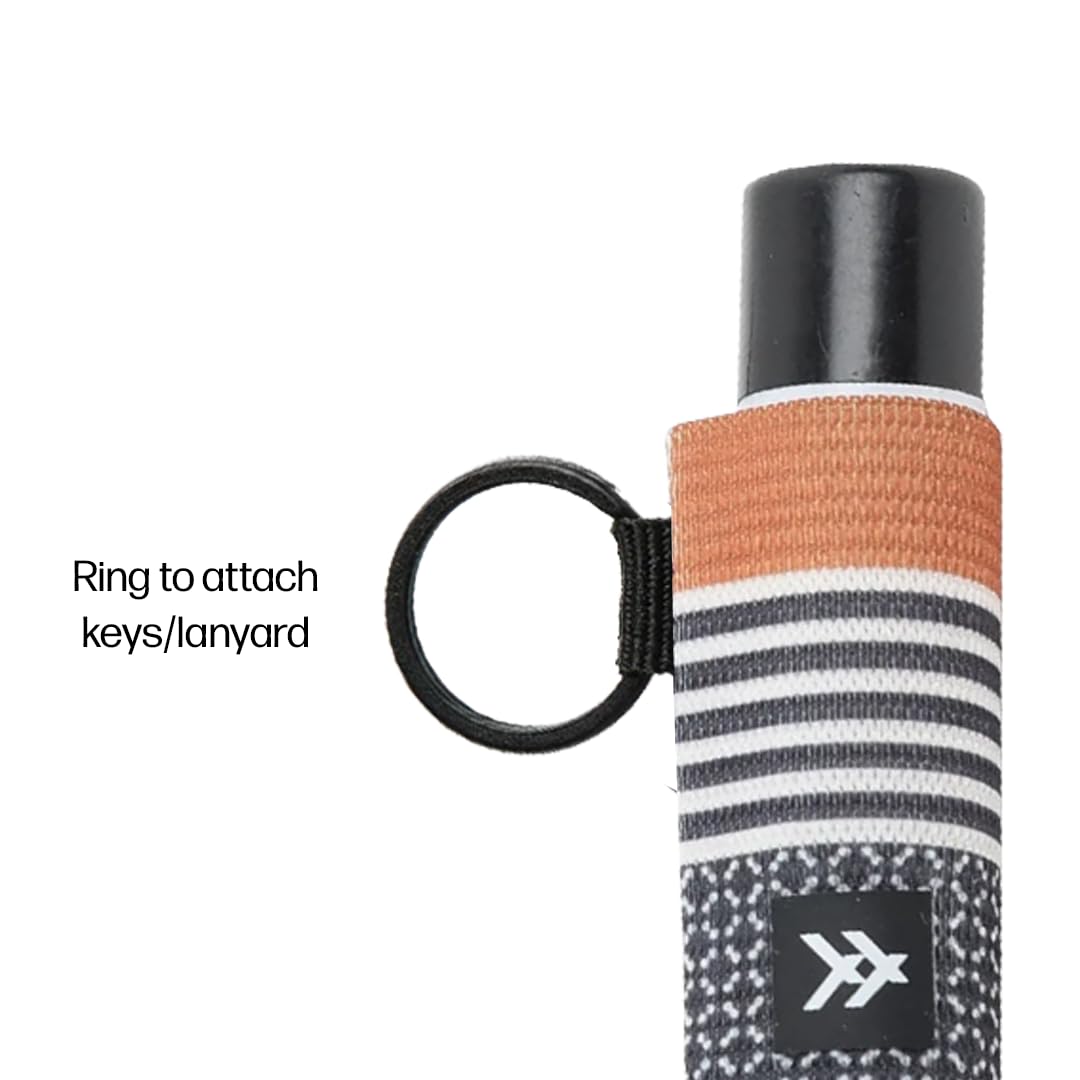 Thread Wallets Elastic Chapstick and Lip Gloss Holder Keychain (Sanders)