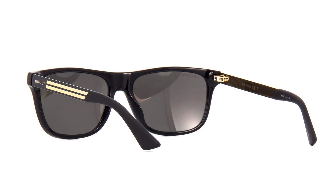 Gucci GG0687S - 002 Sunglasses Black w/Grey Polarized lens 57mm