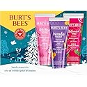 Burt's Bees Christmas Gifts, 3 Body Skincare Stocking Stuffers, Shea Butter Hand Cream Trio Set - Lavender Honey, Watermelon Mint & Wild Rose Berry