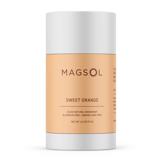 MAGSOL Magnesium Deodorant for Men, Aluminum Free, Baking Soda Free Natural Deodorant for Sensitive Skin, Long Lasting Odor Protection with Sweet Beauty and Personal Care MagSol Organics