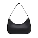 Fashion shoulder Bag for Women's Cute Hobo Tote Handbag Mini Clutch Underarm Purse for Daily Use/Work/Travel/Casual Outings (Black)