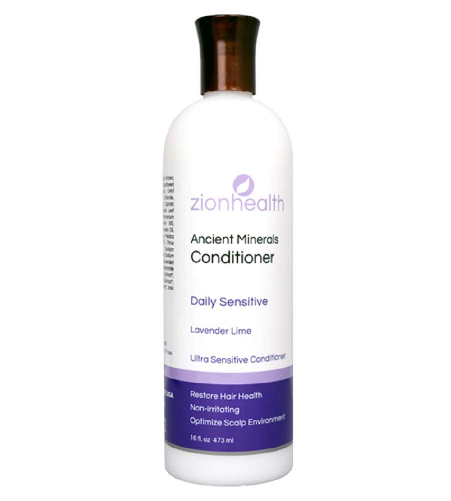 Adama Minerals Shampoo and Conditioner Set 16 oz (Daily Sensitive Lavender Lime)
