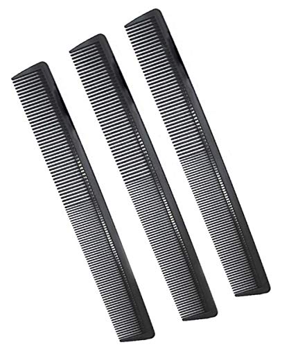 3 Pack Carbon Fiber Cutting Comb - Professional 8.15' Styling Comb for All Hair Types, Fine and Wide Tooth Beauty and Personal Care AFT90 Default Title