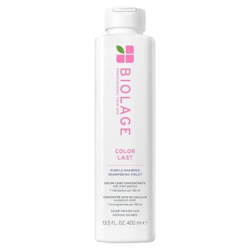 Biolage Color Last Purple Shampoo - pH Balancing Shampoo for Color-Treated Blonde Hair, Neutralizes Brass & Unwanted Warm Tones, Violet Pigments