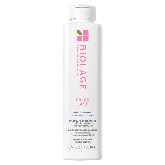 Biolage Color Last Purple Shampoo - pH Balancing Shampoo for Color-Treated Blonde Hair, Neutralizes Brass & Unwanted Warm Tones, Violet Pigments
