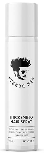 Avenue Man Hair Thickening Spray for Men - Professional Volumizing & Strong Hold Texturizing Spray for Men - Humidity Resistant & Easy Rinse Formula