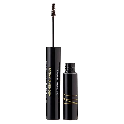 Arches and Halos Microfiber Tinted Brow Mousse - Richly Pigmented Eyebrow Shaper - Water Resistant Filler Pen - Vegan - Warm Brown - 0.11 oz