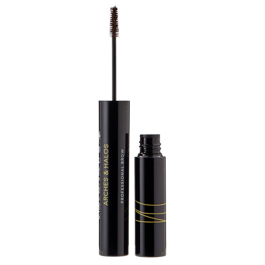 Arches and Halos Microfiber Tinted Brow Mousse - Richly Pigmented Eyebrow Shaper - Water Resistant Filler Pen - Vegan - Warm Brown - 0.11 oz