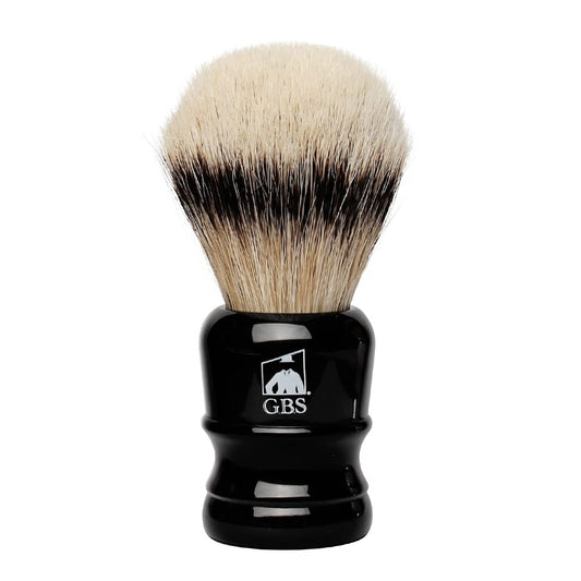 G.B.S Silvertip Brush Black Resin Handle 24 MM Knot Overall Height 4.5 Inches Super Soft, Back Bone Beauty and Personal Care G.B.S