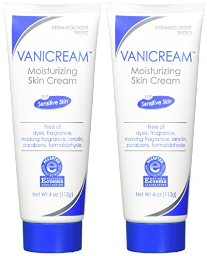Vanicream Moisturizing Skin Cream for Sensitive Skin, 4 Ounce (Pack of 2)