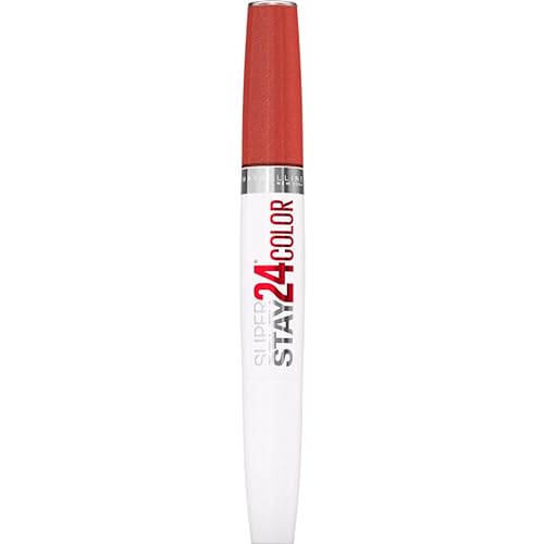 MAYBELLINE Super Stay 24 2-step Long Lasting Liquid Lipstick and Lip Balm, 915 Sultry Amber, 1 count