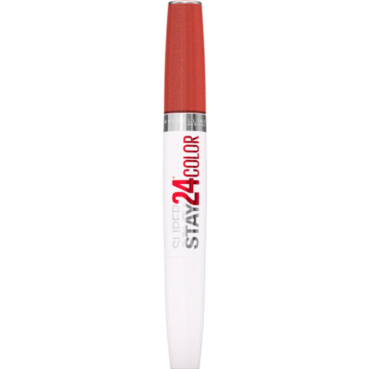 MAYBELLINE Super Stay 24 2-step Long Lasting Liquid Lipstick and Lip Balm, 915 Sultry Amber, 1 count