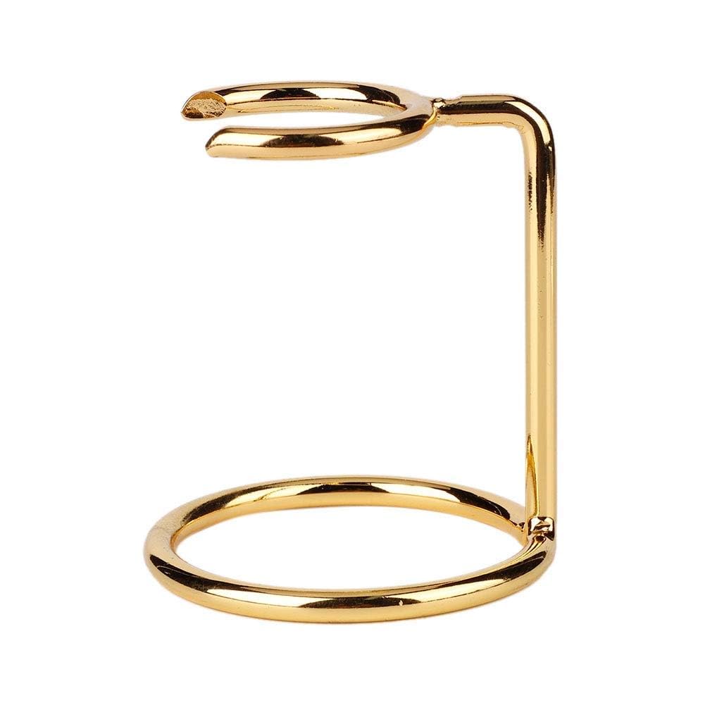 Men Shaving Brush Stand for Men, Gold Stainless Steel Shave Brush Stand Beard Brush Holder Shaving Accessories for Home, Salon, Hotel and Travel Beauty and Personal Care Agatige