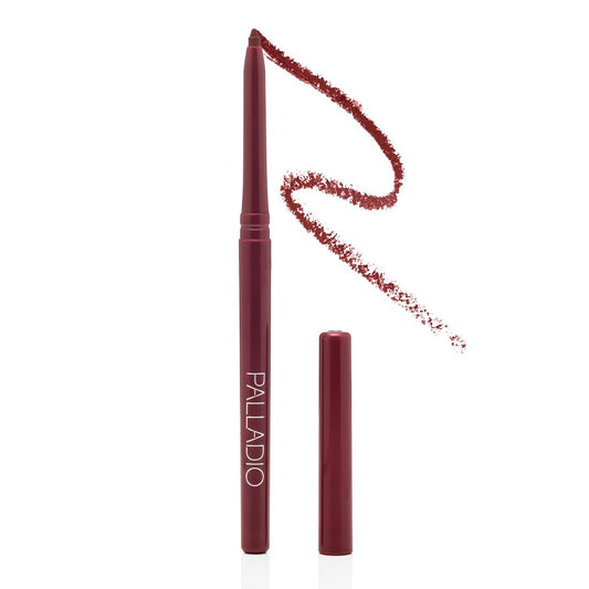 Palladio Retractable Waterproof Lip Liner High Pigmented and Creamy Color Slim Twist Up Smudge Proof Formula with Long Lasting All Day Wear No