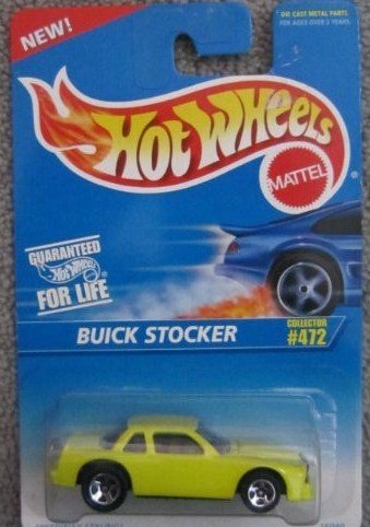Hot Wheels Yellow Buick Stocker #472 5 Spoke Square Card