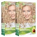 Garnier Nutrisse Ultra Crème Hair Color, Permanent Hair Dye with 100% Gray Coverage, Vegan & Cruelty-Free, 111 Extra-Light Ash Blonde (White