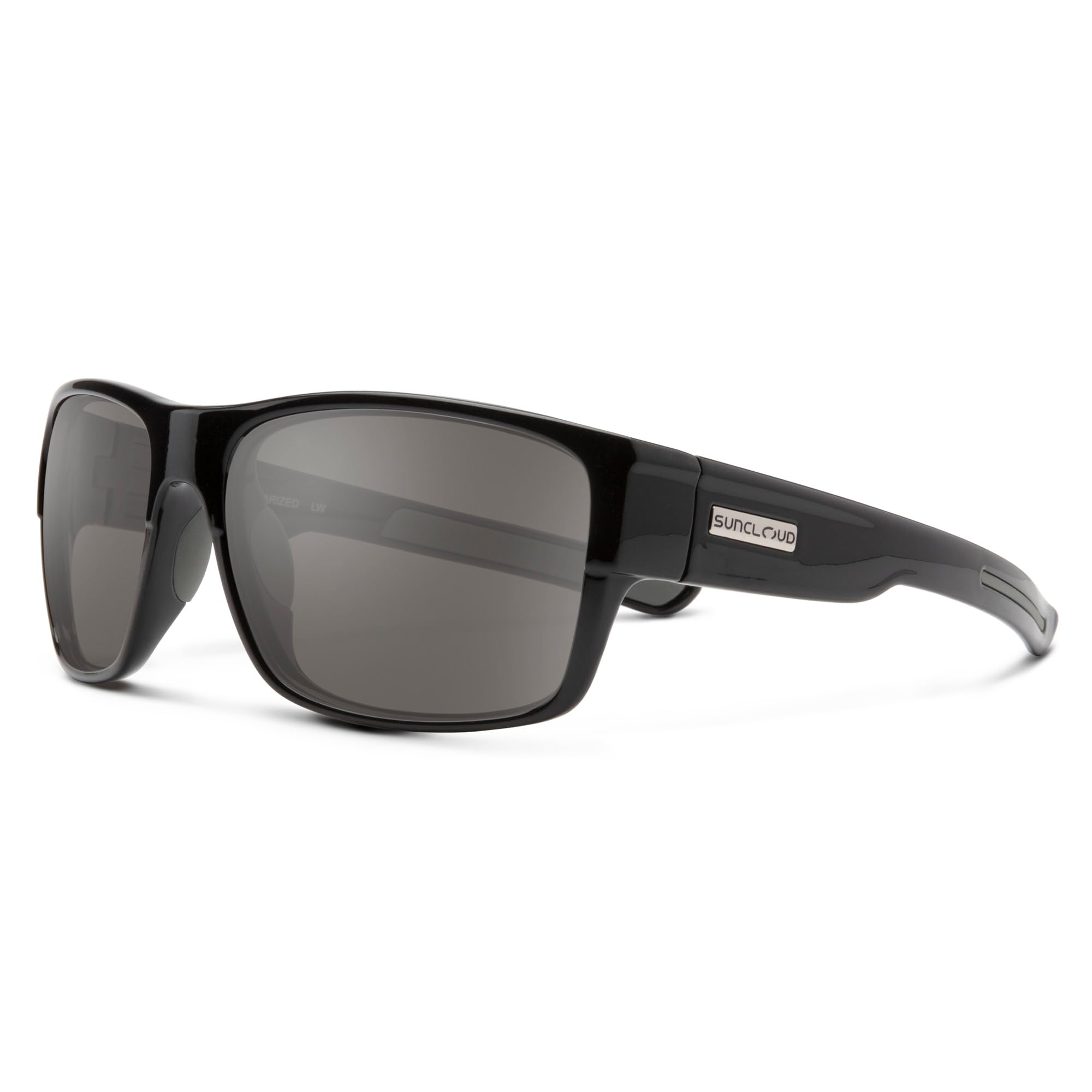 Suncloud Range Polarized Sunglasses, Black / Polarized Gray, One Size ...