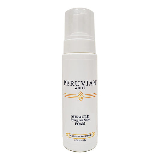 Peruvian white Miracle Styling and Shine Foam Mousse, 8 oz. Beauty and Personal Care Peruvian white