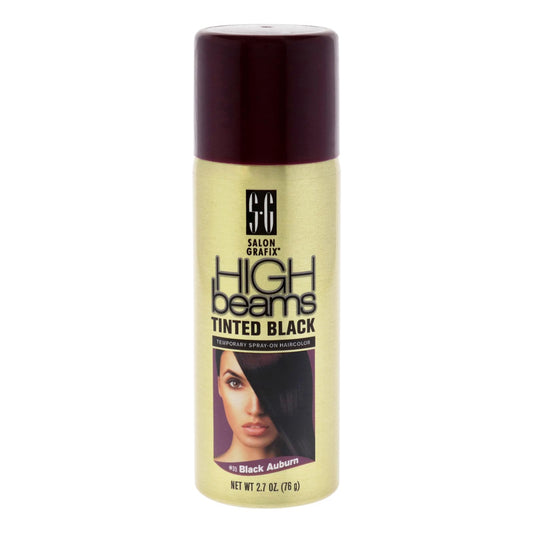 High Beams Tinted Black Temporary Spray - No Bleach Hair Color for Women and Men - Temporary Hair Dye for Subtle Highlights - Black Auburn - 2.7 oz Beauty & Personal Care Salon Grafix