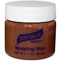 Graftobian Theatrical Modeling Wax Brown Color Pro Make-Up Special Effect 1oz