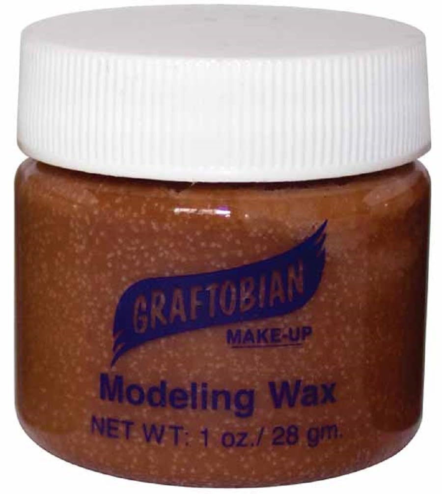 Graftobian Theatrical Modeling Wax Brown Color Pro Make-Up Special Effect 1oz