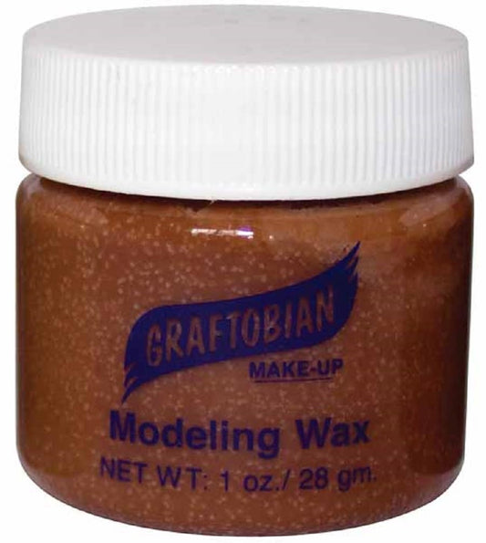 Graftobian Theatrical Modeling Wax Brown Color Pro Make-Up Special Effect 1oz Beauty & Personal Care Graftobian