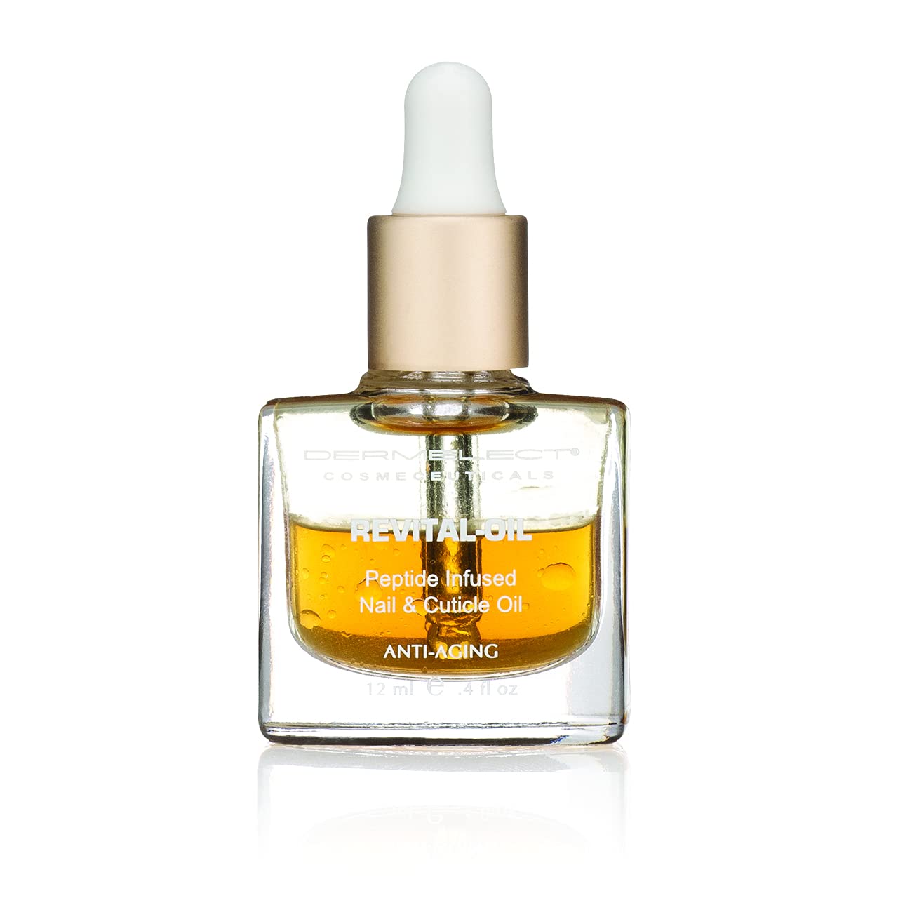 Dermelect Revital-oil Nail & Cuticle Treatment- Nourishing Oil for Dry Damaged Cuticles with Protein Peptides Argan Oil Shea Butter, Moisturizes