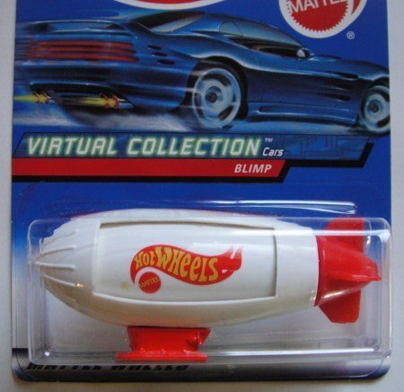 Mattel Hot Wheels Virtual Collection Car White/RED Blimp #142