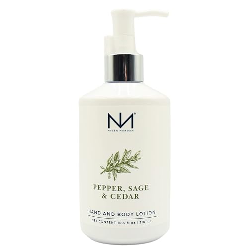 Niven Morgan Pepper, Sage and Cedar Hand and Body Lotion 10.5 fl oz 310 ml