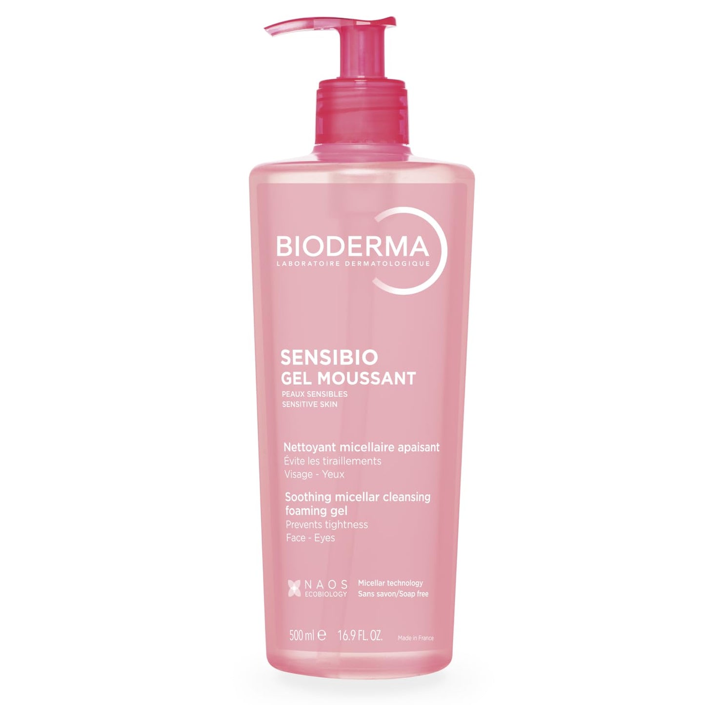 Bioderma Sensibio Foaming Gel Gentle Face Cleanser, Cleansing and Makeup Removing Refreshing Feeling for Sensitive Skin, Unscented, 16.9 Fl Oz Beauty and Personal Care Bioderma Default Title