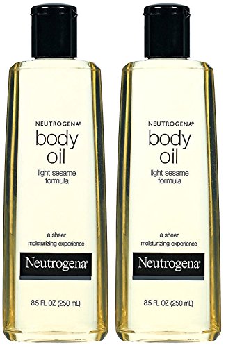 Neutrogena Lightweight Body Oil for Dry Skin, Sheer Moisturizer in Light Sesame Formula, 8.5 fl. oz (Pack of 2)