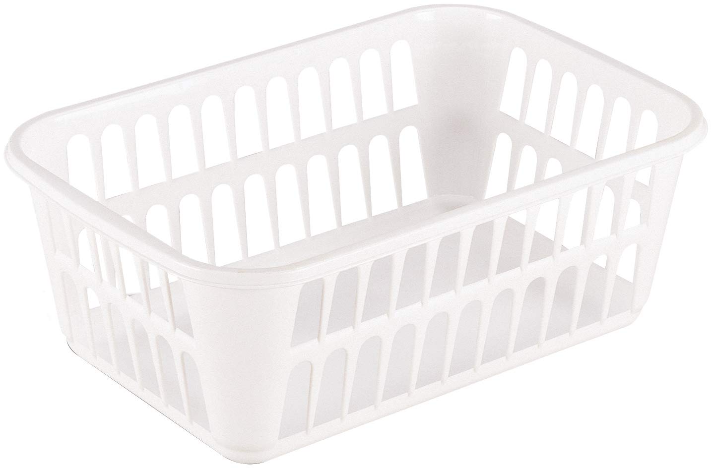 STERILITE Medium Plastic Basket, White, Pack of 12