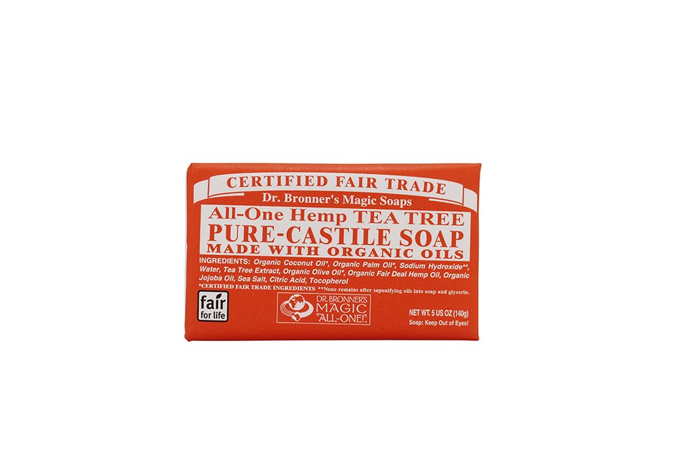 Dr. Bronner's Magic Soaps Hemp Tea Tree Pure-Castile Soap 5 Ounce 12 Pack