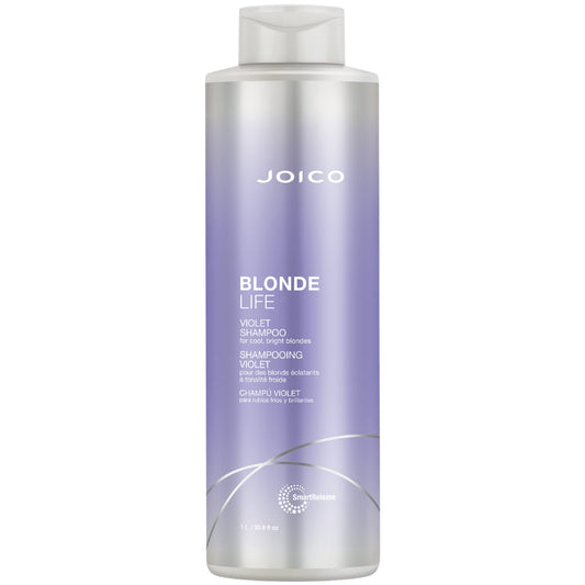 Joico Blonde Life Violet Shampoo | For Cool & Bright Blonde Hair | Neutralize Brassy Tones | Banish Yellow Tones | Boost Shine | Sulfate Free |