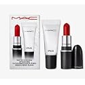 M.A.C Winters Kiss Mini Lip Duo - Red - Mini Retro Matte Lipstick Ruby Woo and Mini Lipglass Clear.