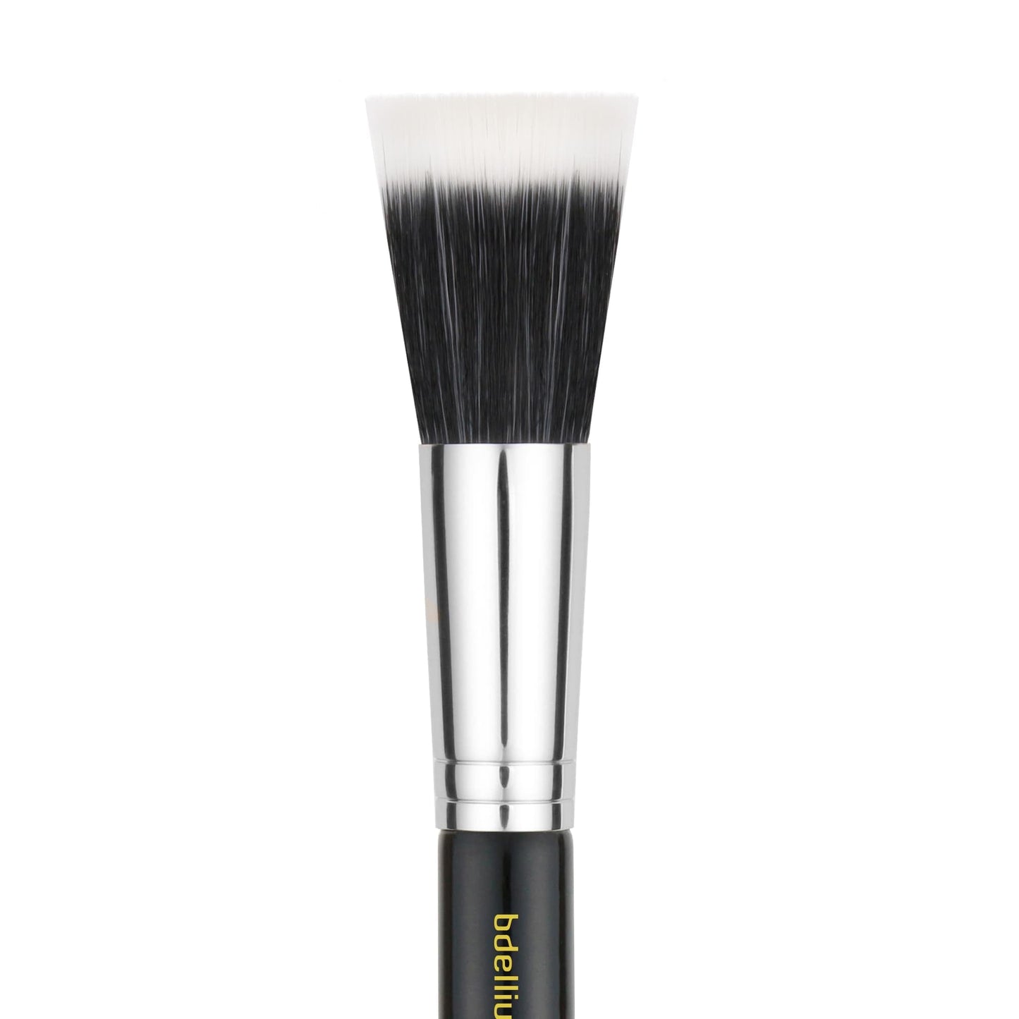 Bdellium Tools Professional Makeup Brush - Maestro Series 955 Finishing - With Soft Synthetic Fibers, For Stippling, Lightweight Application (Black