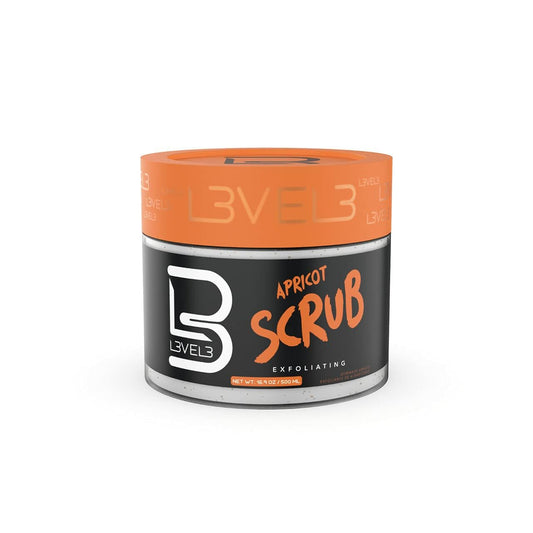 L3 - Level 3 Apricot Facial Scrub - Great for All Skin Types - Reduces Acne - Gentle and Effective Exfoliation - Reduces Clogged Pores